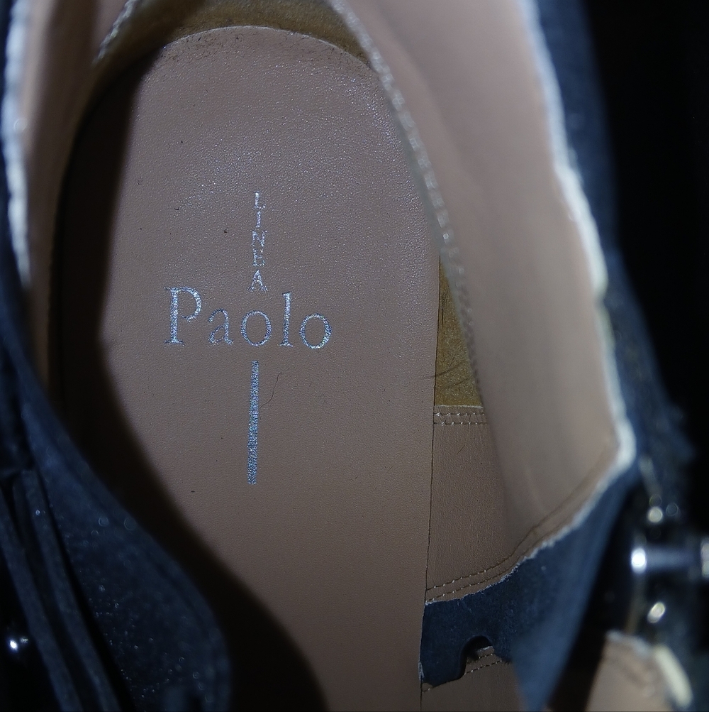 Linea Paolo Freshton black leather high top wedge sneaker boots! - Picture 5 of 6